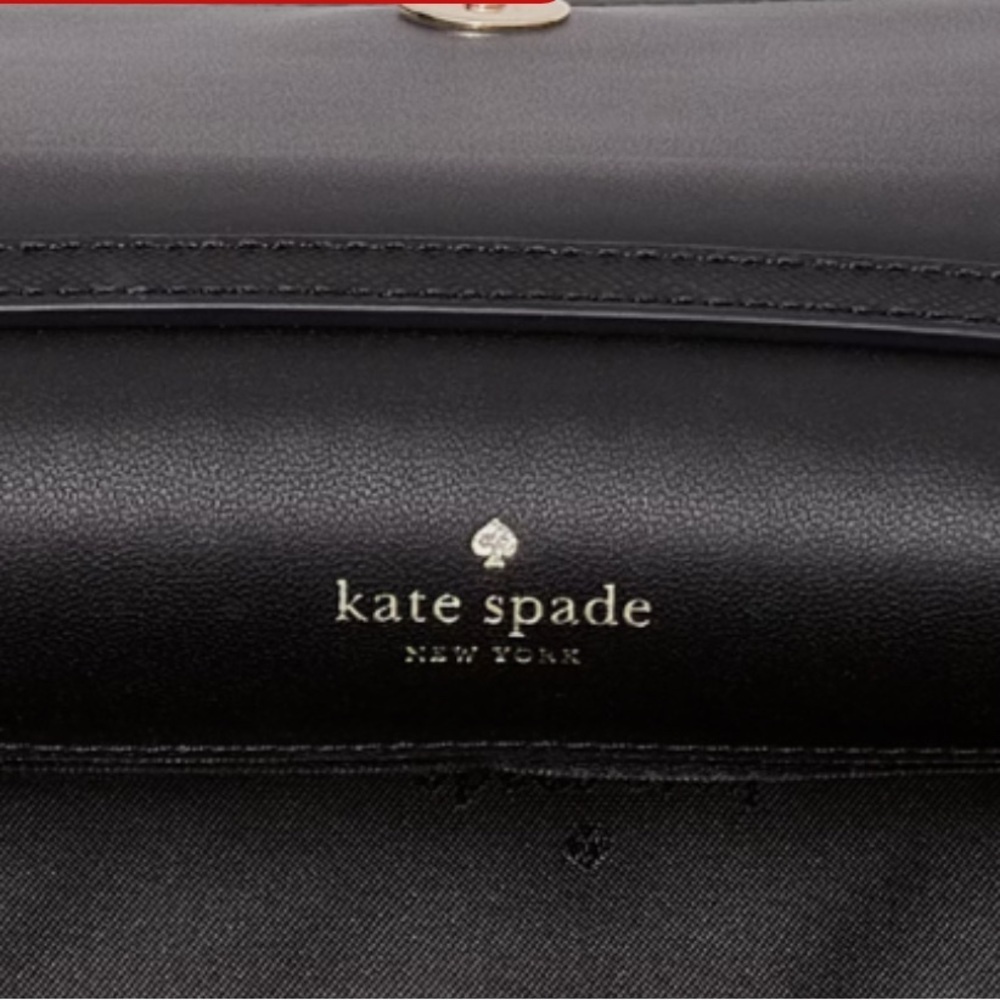 Kate Spade Madison Willow Mini Crossbody Black with Silver Chain NWT - Picture 9 of 14
